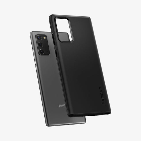 ACS01388 - Galaxy Note 20 Ultra Thin Fit Case in black showing the back